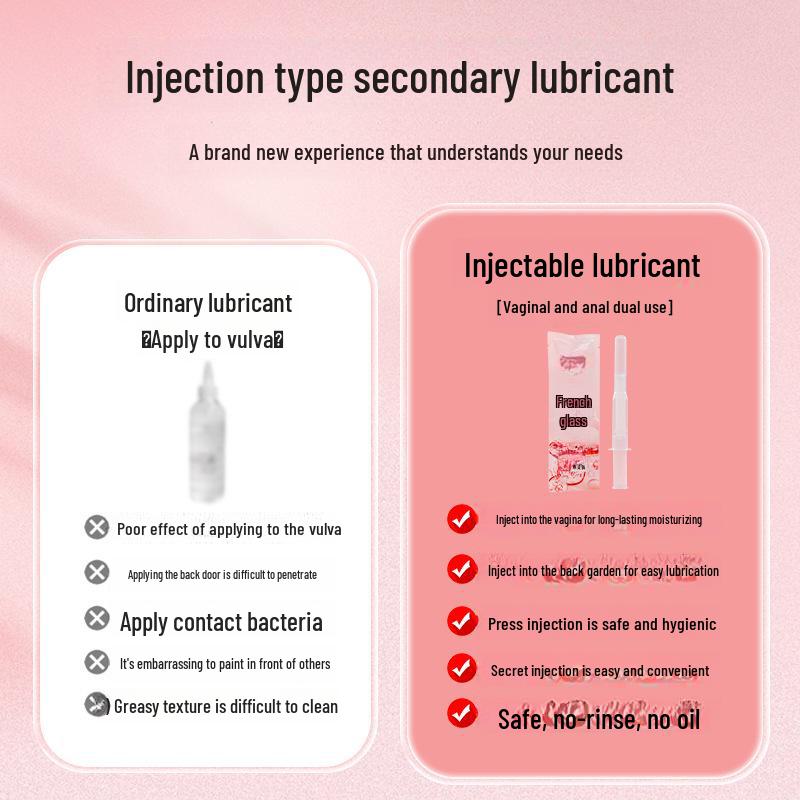 Miji Hyaluronic Acid Lubricant 5ML*10, Small Molecule, Moisturizing Sex Toy Enhancer, 100/Box