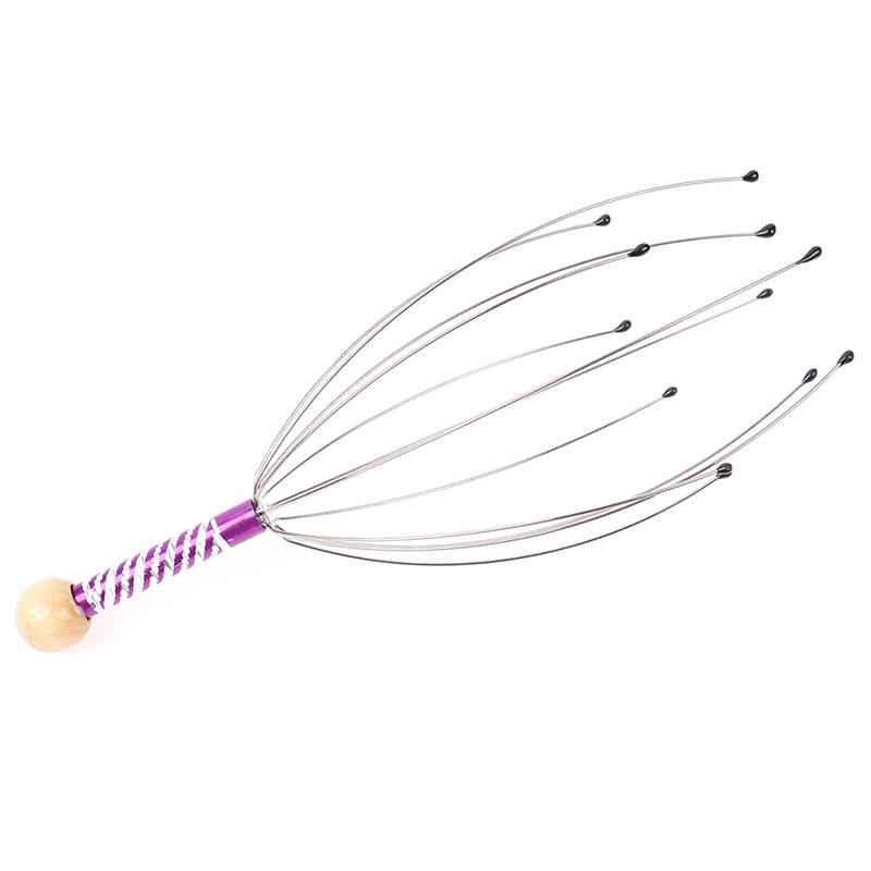 1Pcs Head Massager Scratcher Scalp Neck Release Relax Stress Massage Octopus