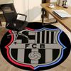 1PC Barcelona Football Club Office Round Rug, Non-slip, Soft and Durable Office Rug for Interior Decoration, Perfect for Office, Beautiful Decoration