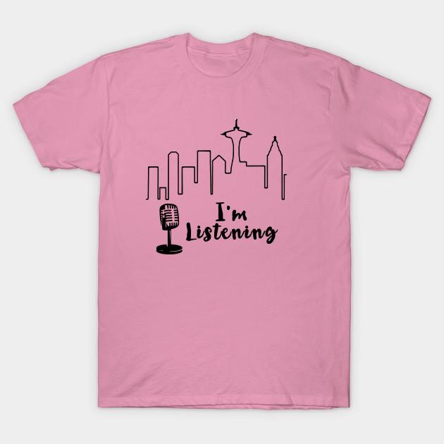 T Shirt Women Im Listening Harajuku Print Kawaii Tshirt Summer Short Sleeve Female T-Shirt Top Tee