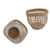 2 STÜCK Gewebter Korb Handgewebter Seegras Aufbewahrungskorb für Blume Pflanze Bauernhaus Heimdeko