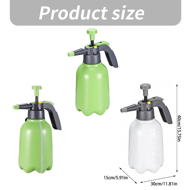 High Pressure Sprays Watering Can With Comfortable Handle and Adjustable Nozzles for Garden Plant Cleaning