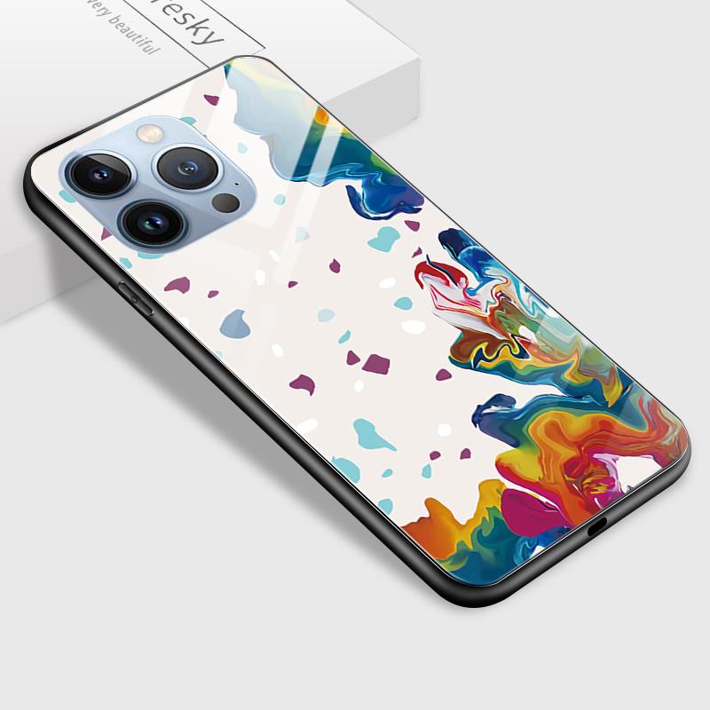 Tempered Glass Phone Case For Samsung A12 A16 A32 A53 S20FE S23 S25 Honor20 X6A 90Lite 9X Huawei Y9Prime2019 P30Lite Soft Edge Shockproof Smooth Shell