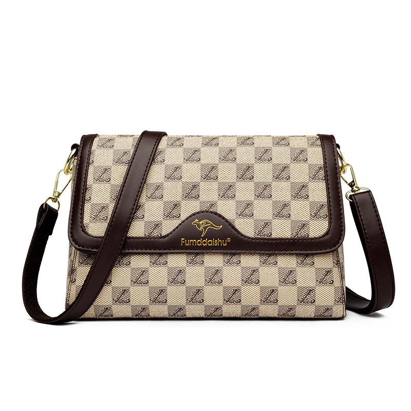 

Женская сумка Женская новая сумка-тофу с принтом Женская сумка через плечо Сумка-мессенджер Маленькая квадратная сумка Сумка подмышку