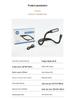Rechargeable 3-Color Neck Reading Light - Portable, Dimmable, Ideal for Outdoor Camping and Night Reading