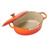 Le Creuset SIGNATURE Signature Ovale Cocotte 27 cm Orange Topf Neues Leben [Le Creuset] Zweihändig [Artikel]