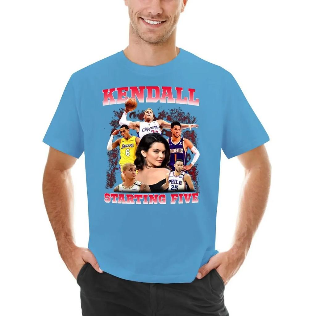 Kendall Jenner Starting Five T-shirt cute clothes quick drying funnys blanks funny t shirts for