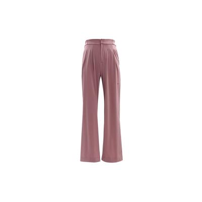 Solid Color Logo High Waist Soft Comfortable Sports Leisure Pants Women Pants Pink FQ2167208