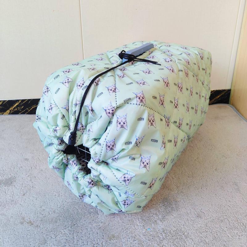 Verdickte Isolierte Transportbox-Abdeckung für Haustiere Winddichte Gesteppte Abdeckung für Katzen- und Hundetransportboxen Reisebeutel-Schutz mit Kordelzugverschluss Suitable 48X32X30cm gray