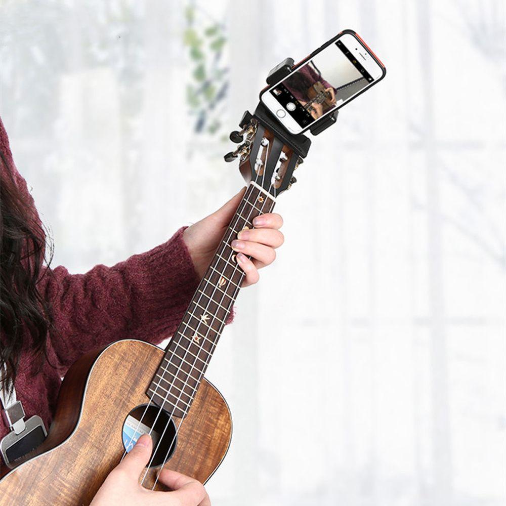Broadcast Desktop Music Holder Guitar Phone Holder Tripod Clip Head Phone Holder Guitar Head Clip
