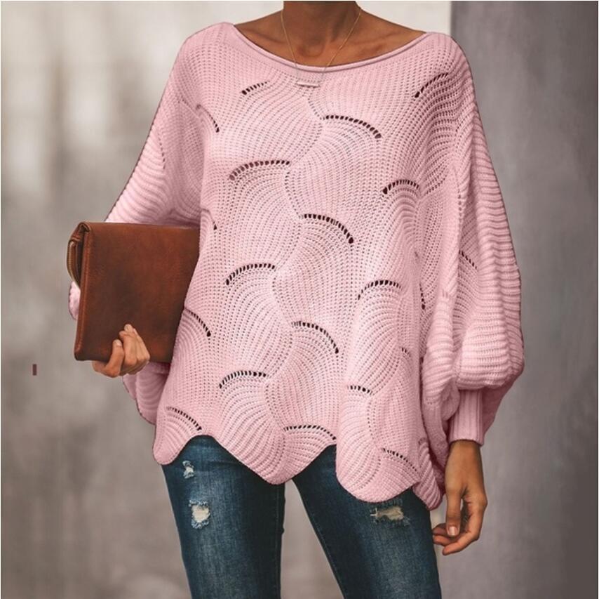 Autumn and winter new batsleeves casual loose top base sweater knitted sweater for women 3523 KTB