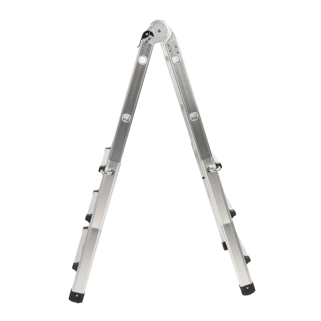 Scară telescopică Scară pliabilă cu cadru din aliaj de aluminiu Scară cu extensie cu picioare largi Sarcină de 330 lb