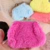 Plush Faux Fur Coin Purse for Youngsters Soft, Lightweight Snap Closure - Ideal Birthday Gift Small Purse