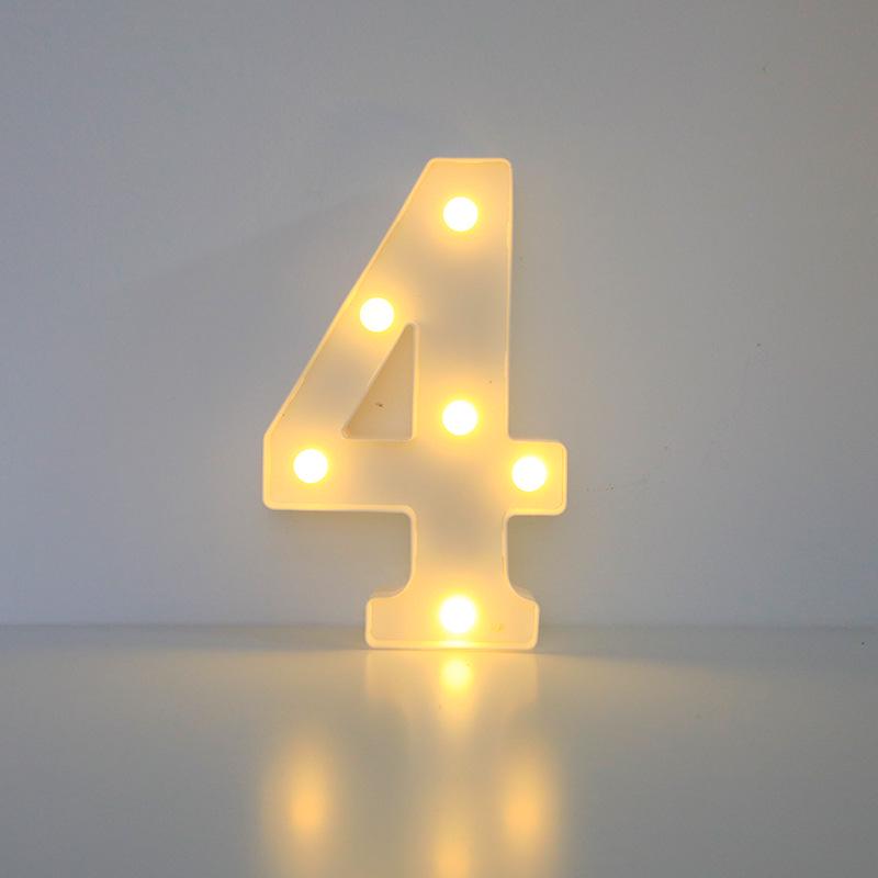 Romantic Letter & Number Lamp - Birthday Proposal Surprise Scene Decoration