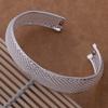 Versilbertes Armband S925 Silberarmband Hochzeitsarmband Koreanischer Stil beliebter Schmuck Silberschmuck kleine Tasche Rand Mesh-Armband