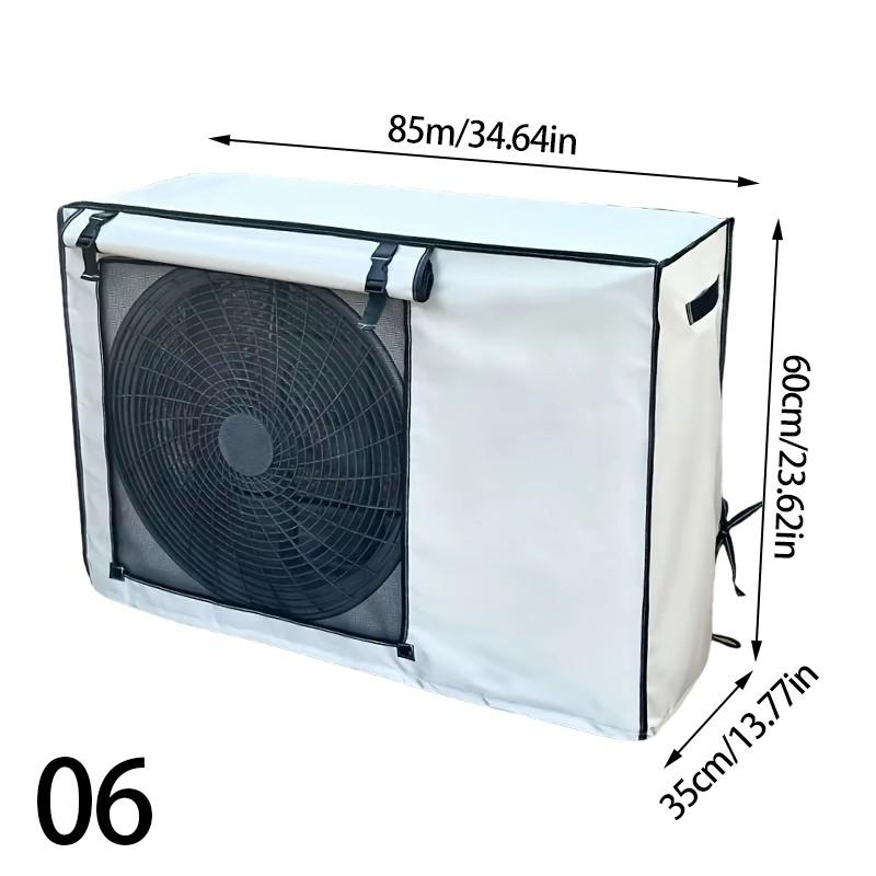Silver Air Conditioner Cover Multisize Dustproof Air Conditioner Protective Sun Protective Unit Universal AC Washable Cover