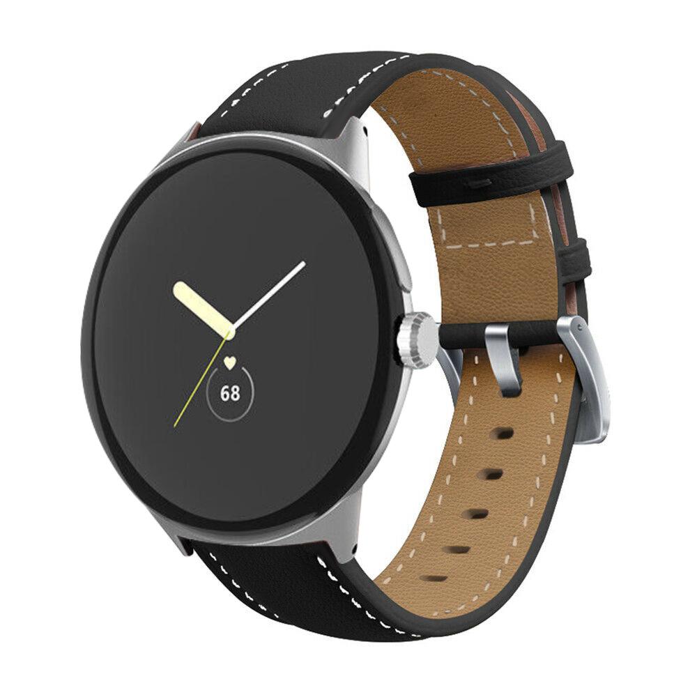 Band For Google Pixel Watch 2/Pixel Watch Genuine Leather Strap Replacement Belt Smartwatch Wrist Bracelet Straps Accessories for Pixel Watch