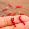Stainless Steel Multi-Color Red Chili Pendant Charm in Two Sizes