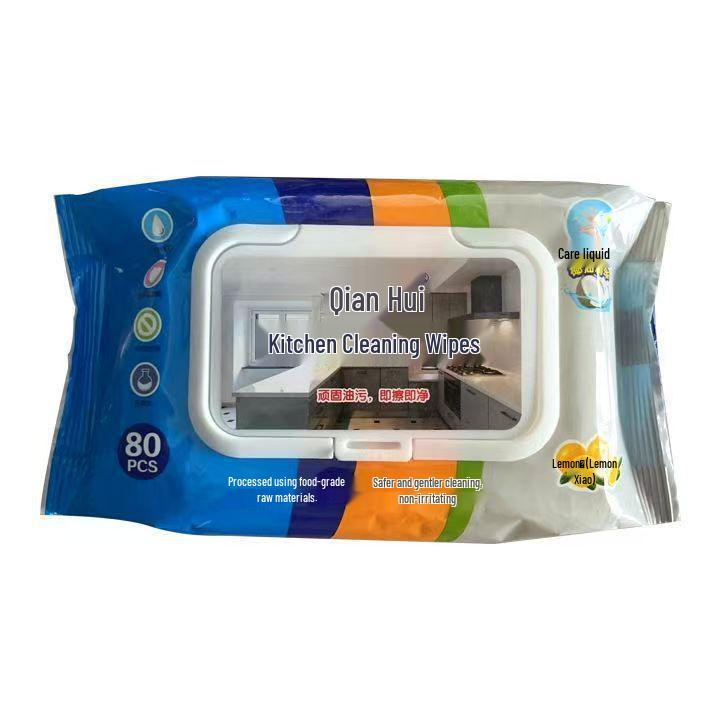 Antibacterial Alcohol Disinfection Kitchen Wet Wipes - Disposable Series