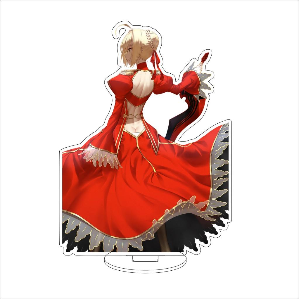 16CM Anime Fate stay night Cosplay Acrylic Stand Ornaments Sakura Matou/Illyasviel von Einzbern Figure Stand Halloween Gifts