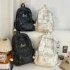 Zaino da Donna con Stampa Stelle e Luna – Carino Design Cosmico Borsa da Scuola con Tasche Multiple e Spallacci Regolabili – Perfetto per l'Uso Quotidiano