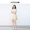 JOY SPEAKER Elegant Mesh Lace Midi Dress