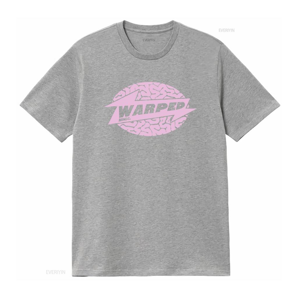 Warped Mindz Stylish T Shirt with Warp Records House Music Techno Aphex Twin Edm Print vintage Washed graphic Soft homme