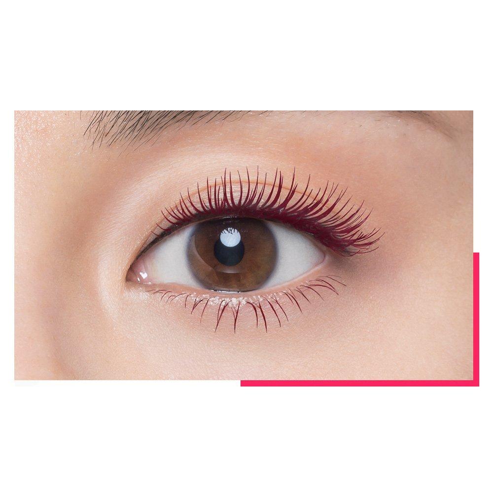 Maybelline Volume Express Lash Sensational S02 Burgundy Mascara, comes off with warm water