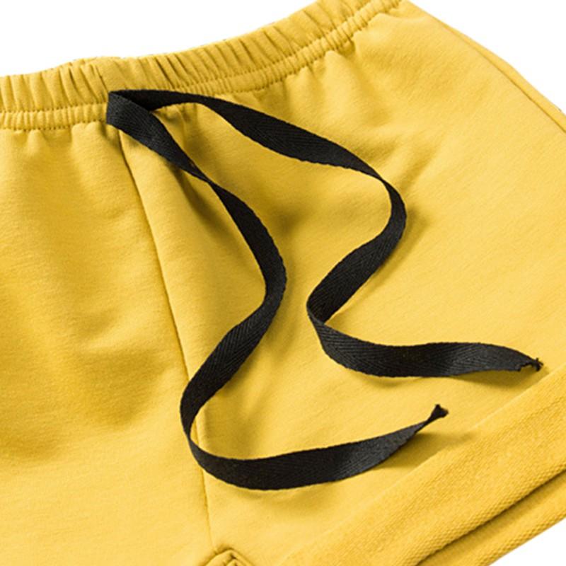 Jungen und Mädchen wilde einfarbige Shorts