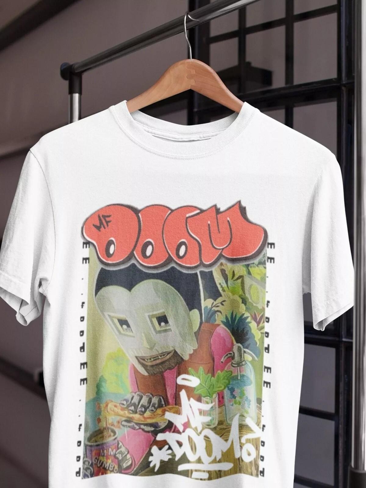 Mf Doom Shirt, Mf Doom White Rap Hip Hop T-shirt 100% Cotton Unisex S-5XL L
