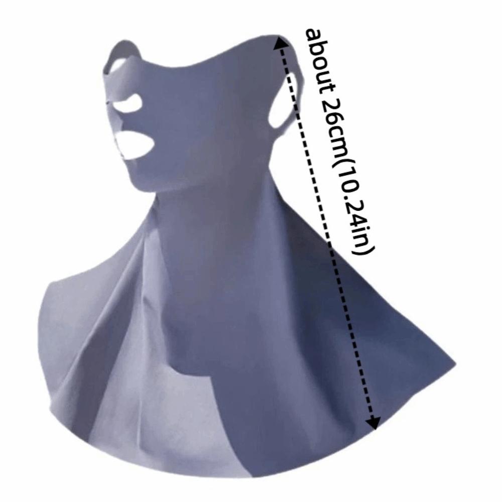 Breathable Sun Protection Mask UV Protective Elastic Riding Face Cover Korean Style Thin Ice Silk Mask Outdoor Sports