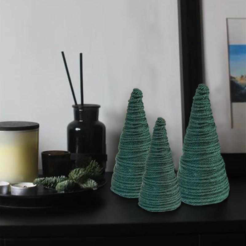 Cotton Rope Christmas Tree Christmas Decoration Party Supplies Desktop Ornament