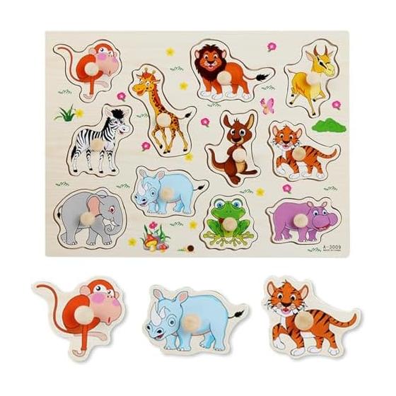 Wooden Puzzle Puzzle for Ages 6 and Up, Shape Matching, Christmas, English Recognition, Building Blocks, Shape Matching, Shape Recognition, Brain