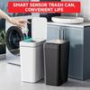 Cubo de basura inteligente con sensor automático para cocina y baño de gran capacidad
