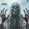 Creepy Window Posters Skeleton Frame Wall Sticker for Halloween Horror Decoration, Reusable Art Decor 3D Scary Stickers with Spider Web Design,
