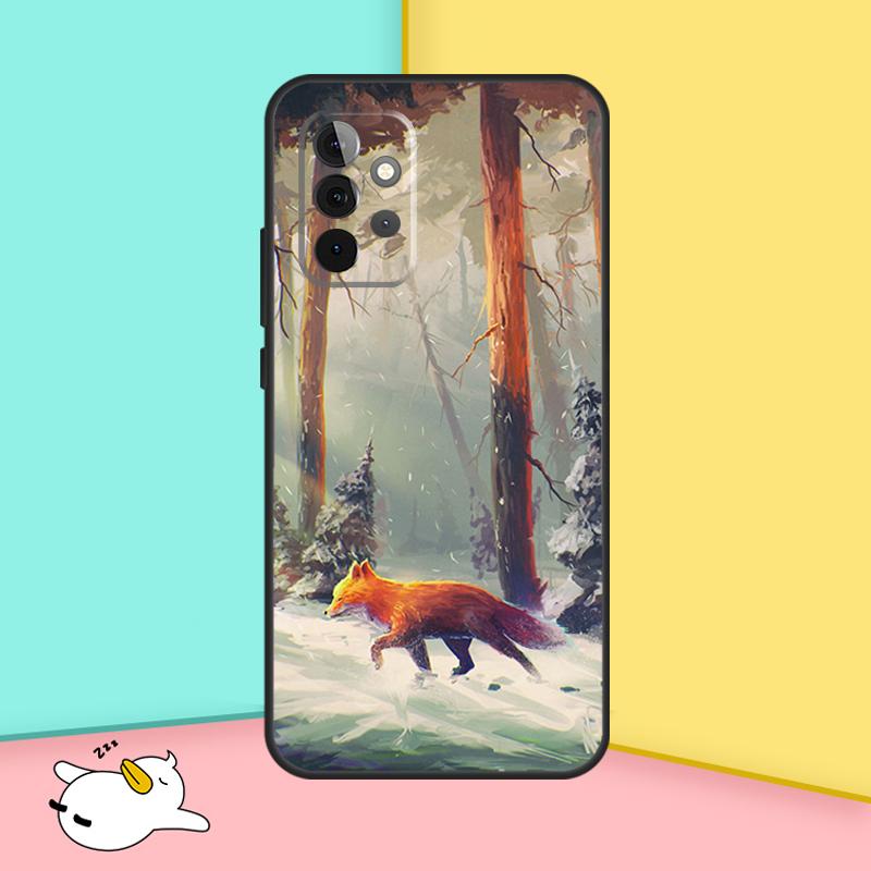 Watercolor Painting The Fox Case For Samsung Galaxy A34 A54 A14 A36 A56 A06 A13 A53 A32 A12 A22 A52 A35 A17 A16 A55 A15
