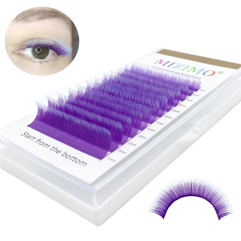 

(Предложение) Накладные ресницы смешанного цвета с одинарной прививкой, натуральное наращивание, макияж глаз, эффектные ресницы. MIX(8-15mm)--0.07mm--C