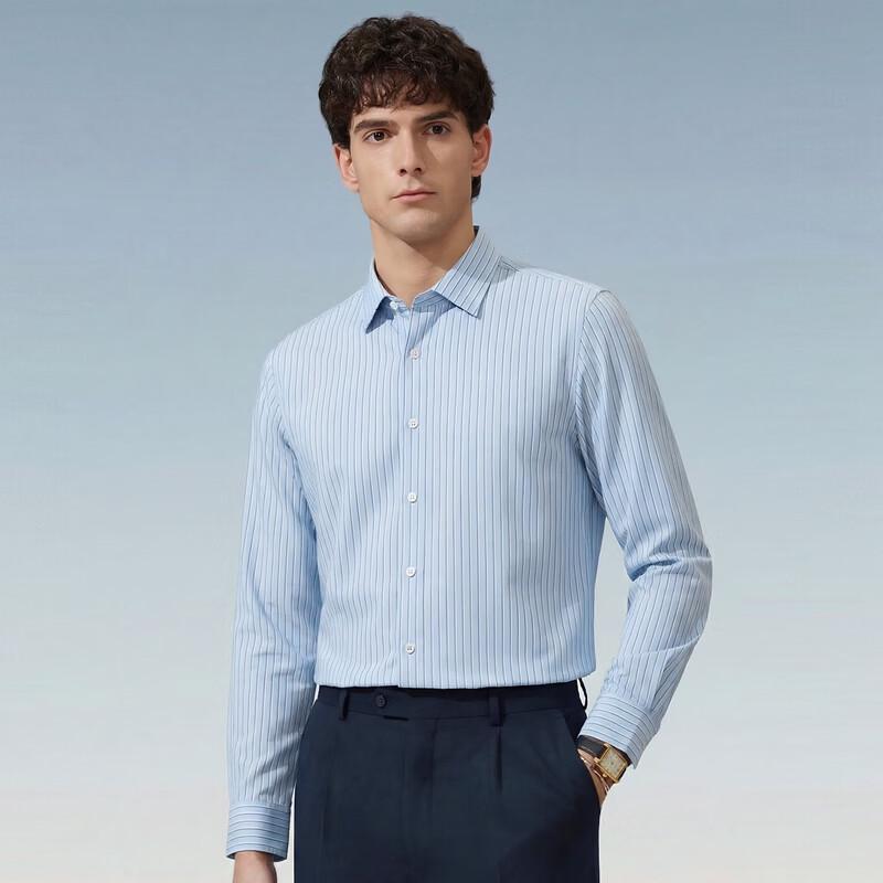 Judger Men s Business Casual Long-Sleeve Shirt 41