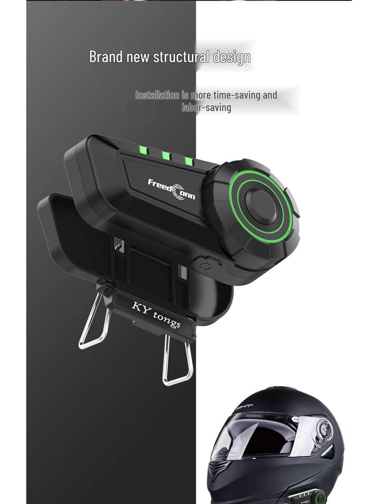Auriculares Bluetooth para Casco de Motocicleta Luyi KY con Intercomunicador Integrado para Comunicación entre Asiento Delantero y Trasero