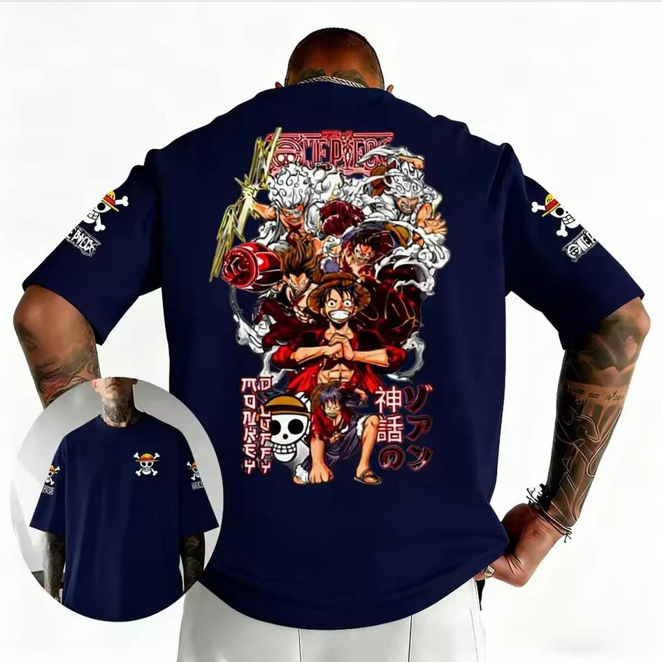 Japanese Anime T-T-Shirt Unisex Plus Size Printed Y2K Harajuku Streetwear Tee 4XL