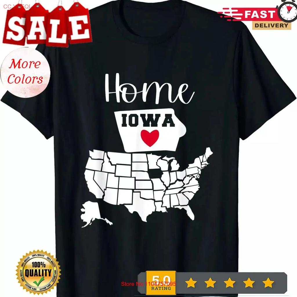 Iowa State Sweet Home T Shirt Us Silhouette Im From Proud Map Love Vintage Homme Stretched Comfortable Versatile