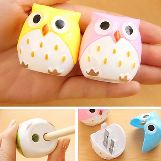 Kawaii Cartoon Owl Pencil Sharpener Cutter Knife Students' Gift Stationery