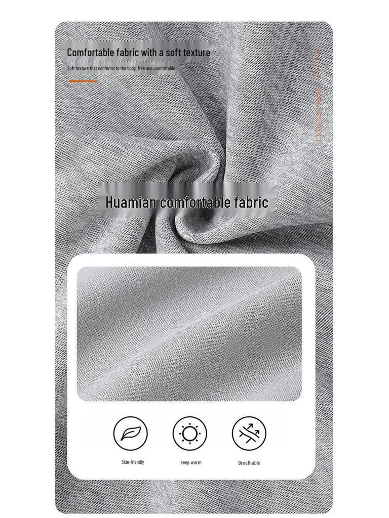 Hua Cotton Unisex Zipper Hoodie Sweatshirt - Comfortable and Loose Fit for Autumn/Winter, 320g 