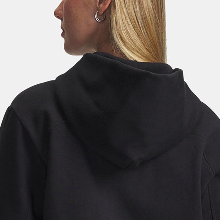 Under Armour Solid Color Comfortable Hooded Cardigan Long Sleeve Sweatshirt Women sweatshirt 6003674-005
