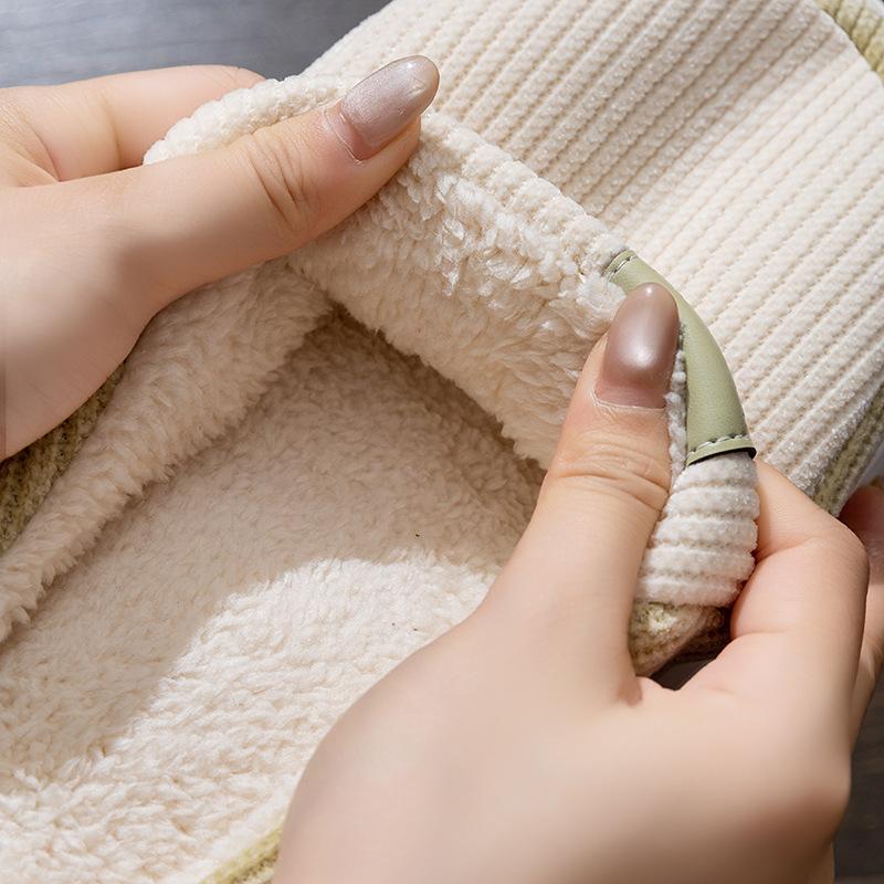 New Cotton Slippers Autumn and Winter Indoor Warm Home Hair Mop Home Plush Slippers