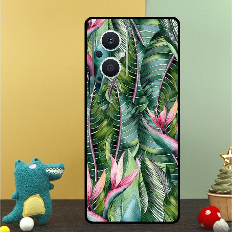 

Retro Banana Leaf Plant Case For OPPO Reno 15 15F 14 13 12 11 10 Pro 14F 13F 12F 11F 8T OPPO Find X9 X8 X6 Pro Cover OPPO Reno10 5G
