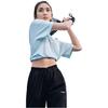Li-Ning Fitness Serie Lockere Passform Rundhalsausschnitt Kurzarm T-Shirt Damen Oberteile Eisgrün ATSU456-2