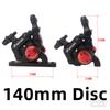 ZOOM New Road Bike Disc Brake Calipers Front Rear Hydraulic Brake Disc HB105 Line Pull Brake Oil 140/160mm Rotor Bicycl Brak Set