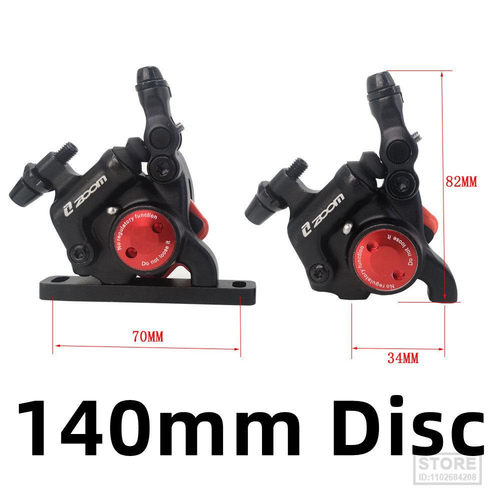 ZOOM New Road Bike Disc Brake Calipers Front Rear Hydraulic Brake Disc HB105 Line Pull Brake Oil 140/160mm Rotor Bicycl Brak Set