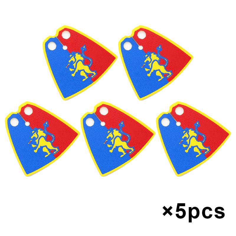 MOC Mittelalterliche Flagge Burg Serie Bausteine Figuren Zubehör Löwe Adler Altes Rom Burg Ritter Umhang Steine Spielzeug Geschenk